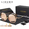 Sonnenbrille LIOUMO Marke Frauen Polarisierte Sonnenbrille Pochromic Design Großen Rahmen Elegante Dame Sonnenbrille Chameleon UV400 lunette de soleil 230612