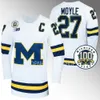 Michigan Wolverines Hockey Jersery Rutger McGroarty Gavin Brindley Adam Fantilli Luke Hughes Mackie Samoskevich Eric Ciccolini Jackson Hallum Andrew Portillo