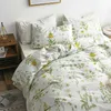 Juegos de cama Juego de cama nórdico con funda de edredón floral Ropa de cama de rejilla EE. UU. AU Tamaño de la UE Queen Double Home Hotel Ropa de cama Z0612