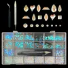Falska naglar 2740st nagelkonst s set crystal ab 3d flatback glas fancyformade kristaller stenar för diy dekorationer kit 230612