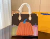 Borsa tote di design Borsa a tracolla di lusso Borsa da donna in vera pelle Nuovo stile Shopping bag con stampa zucca 35CM MM Borsa da sera replica di alto livello