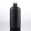 30ml 50ml 100ml Flaconi contagocce per bottiglie di olio in vetro nero opaco semplici