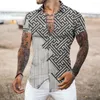 Camisas casuais masculinas Camisa social masculina Verão manga curta Roupa xadrez masculina Roupas de grife Elegante Brasil para 2023 Luxo