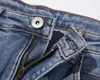 High-Street-Aufkleber im amerikanischen Stil, schwere Industrieschäden, trendige Marke, gewaschener und hergestellter alter dreidimensionaler Schnitt, schmal geschnittene Retro-Jeans für Herren und Damen