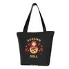 Shopping Bags Russian Doll Babushka Matryoshka Groceries Tote Bag Women Custom Canvas Shoulder Shopper Big Capacity Handbag