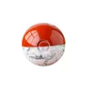 Fait à la main Craved Gemstone Spirit Balls Natural Howlite Red Jasper Genie Stone Game Play Sphères pour la décoration
