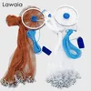 Angelzubehör Lawaia Catch Fish Net USA-Stil Handgegossenes Netzgeflecht Hochwertiges Nylon-Angelnetz Sportwurf-Fischernetz Nylon/Geflochtener Draht 230612