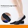 Kvinnors strumpor 1 par yoga andas svett-absorbera multifunktionella pilates barre klibbiga gripare för