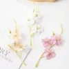 Torkade blommor 10st konstgjorda billigare DIY Garland Candy Box Scrapbook Juldekorationer Tillbehör för hembröllop Mini Silkplommon