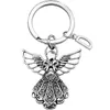 26 Engelska bokstäver Guardian Angel Wings Bow Gifts Olika tillfällen Keychains Women Men Keyring