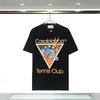 Moda Casual t shirt Mens Womens Casablanc-s Summer men men t Designer shirts mens Brand Designer Gola redonda mangas curtas Man Tops Size S-3XL