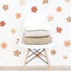Boho Daisy Floral Wall Stickers Children Nursery Vinyl Wall Art Decal Kids Baby Peel and Stick Girls Room Interior Home Decor