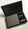 Electronic Black Digital Pocket Weight Scale 200g 0,01 g 500 g 0,1 g smycken Diamond Scale Balance Scales LCD Display med detaljhandelspaket