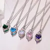 Подвески сердца ожерелье любить подвеску для бабочек Различный дизайн для женских девушек, дар, подарок, модные ювелирные украшения, доставка Otdy1