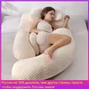 Maternity Pillows Pregnancy Pillow for Pregnant Women Sleep Nursing Maternity Full Body Pillows Support Back Belly Hip Leg with Removable Cover 230612