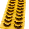 Makeup Tools Full 500 Pairs 3D Faux Mink False Eyelashes Natural Long Fluffy Eye Lashes Wispy Beauty Extension Short Fake Eyelashe 230612