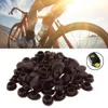 Roues de vélo 100pcsbottle VTT Route Pneu Pad Anneau En Acier Trou Plug Polychrome ABS En Plastique Vélo Jante Roue Pièces De Rechange 230612