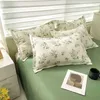 Bedding sets Floral Print Brushed Home Bedding Set Simple Fresh Comfortable Duvet Cover Set with Sheet Comforter Covers cases Bed Linen Z0612