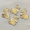 Lockets Arrival 32x22mm 100pcs Brass Pendants Copper Leaf Charm For Handmade NecklaceEarring DIY Parts Jewelry Findings Components 230612