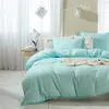 Bedding sets Nordic Soft Cute Solid White Bedding Set With Pompom Duvet Cover Set Bedclothes Bedspread Quilt Twin Size Bed Linens Polyester Z0612