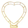 Décoration de fête avion de mariage arc en forme de coeur en fer forgé Double pôle étagère ballon extérieur