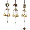 Garden Decorations Wind Chime Lucky Doorbell Hanging Ornament for Outdoor Garden Front Door Decoration Feng Shui R230613