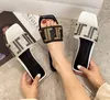 2024 Designer Slippers Women Flat-bottom Mop Sexy High Heel Slippers Platform House Slipper Sandal Beach Rhinestone Flat Shoes Size 35-42