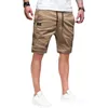 Mens Shorts with Pockets Casual Drawstring Workout Shorts Summer Stretch Golf Shorts square Twill Chino Beach Shorts