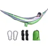 Hangmatten Kleur bijpassende hangmat Outdoor Camping Ultralichte draagbare hangmat voor dubbele persoon Outdoor recreatie Hangmatschommel