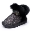 Laarzen Winter Kids Fashion snowboots dik Kind Echt Leer warme pluche zachte bodem baby meisjes winter skischoen voor 230613