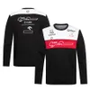 F1 T-shirt à manches longues F1 Formule One Nouvelle équipe Uniforme Casual Round Neck Racing Costume pour les fans.