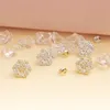 Probador aprobado Pendientes de diamantes Pendientes de plata 925 Pendientes de moissanita VVS de 4 mm Espárragos Bonito regalo para hombres y mujeres