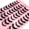 Makeup Tools HbzgtLad 400 par 20 lådor Natural 3D Mink False Eyelashes Fake Eye Lashes Faux Cils Make Up Beauty Wholesale 230612