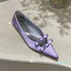 Sandały Spring Flats Buty Wskazane palce palec na damach Elegancki baletnica moda bow-farot swobodne mokasyna dla kobiet