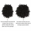 Chignons Bol Sentetik Saç Çörekler Kadınlar için Afro Puff Kıvırcık Chignon Drawstring At kuyruğu Saç Uzantıları ile Doğal Siyah Saç parçaları 230613