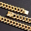 Collana girocollo a catena cubana grossa moda fili per le donne Bling colore oro Miami Link gioielli regalo Dropshipping 230613