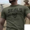 T-shirts pour hommes U.S. Navy Seals Bravo Team DEVGRU Special Forces Elite Soldiers Hommes T-Shirt Court Casual 100% Coton Chemises 230613