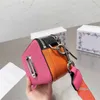 Kameratasche Designer-Handtasche Damen Umhängetaschen Leder Doppelreißverschluss Farblich passende lässige Umhängetaschen mit breitem Riemen