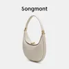 Song Songmont 2023 Spring New Moon Series Cowhide Crescent Single Shoulder Crossbody Underarm Womens Bag