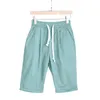 Kobiety szorty Summer Kobiety sznurka Elastyczne pięć punktów spodni Kolan Bermuda Shorts dla kobiet Bermuda Casual Shorts