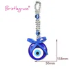 Décorations de jardin BRISTLEGRASS Blue Eye Ruban Noeud Papillon Amulette Porte-Bonheur Tenture Pendule Bénédiction Cadeau Décor R230613