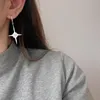 Dangle Earrings Ventfille 925 Sterling Silver Star فريدة من نوعها الإناث الفاخرة الفاخرة الفاخرة تصميم الوجه المجوهرات المزاج