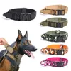 Dog Collars Leashes Dog Collar Leash Set Durable For Medium Large Dog German Shepherd Training Accessories Military Pet Collar Tactical Heavy Duty 230612