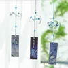 Garden Decorations Romantic Chimes Crafts Cherry Blossom Glass Wind Chimes Bells Home Garden Office Ornament Window Hanging Decor R230613