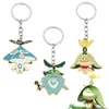 Keychains Genshin påverkar Aranara Arama Keychain Sumeru ELF ENAMEL Pendant Keyring Kawaii Anime Figure Badge Keyholder Ryggsäck Tillbehör