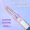 Комплекты для ногтей мощные 35000 40000rpmpme Electric Drill Machine с ЖК -дисплеем Professional E File Filing Files Salon Tool Pen 230613