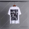 OFF .Luxe Summer Classic T-shirt Peinture à l'huile Vierge Marie Tape Seri Mode Hommes et Femmes Lâche Col Rond Blanc Noir Teess Zfkl