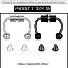 2023 Fake Piercing Nose Ring Alloy Hoop Septum Rings For Women Body Jewelry Gifts Fashion Magnetic