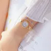 Zegarek na rękę moda kobieta ogląda złoty top zegarek dla kobiet kwarcowy wodoodporny damski zegar na rękę
