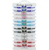 Arts et artisanat bricolage bracelet à breloques chaîne amour infini électrocardiogramme tissé Mticolor papillon Style bohème perles de cristal riz Otm20